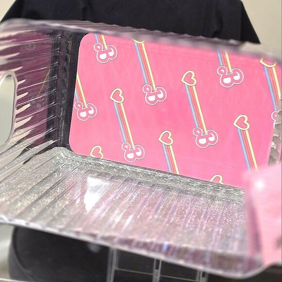 Barbie Logo Heart Ribbed Transparent Storage Bin w/Handles - Picture 8 of 13